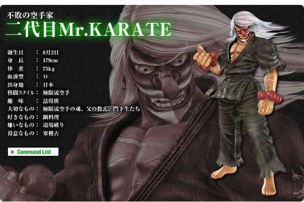 ss̋Ɓ@Mr.KARATE