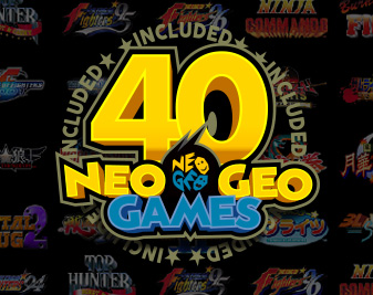 40 legendary NEOGEO titles will be included！
