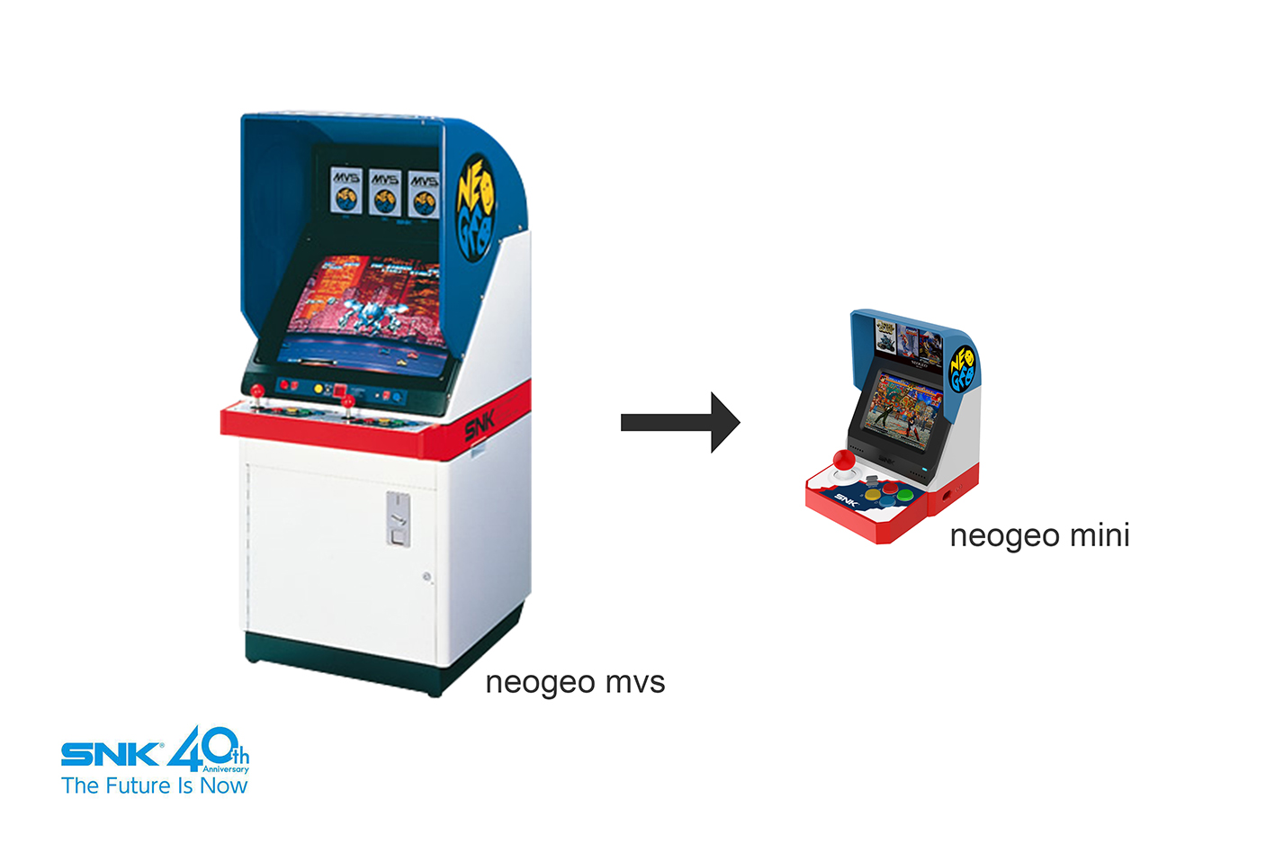 SNKブランド40周年を記念したゲーム機「NEOGEO mini」を発表