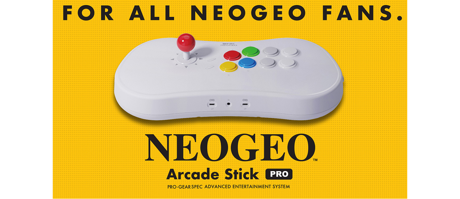 Introducing, the NEOGEO Arcade Stick Pro!A fighting stick with 20